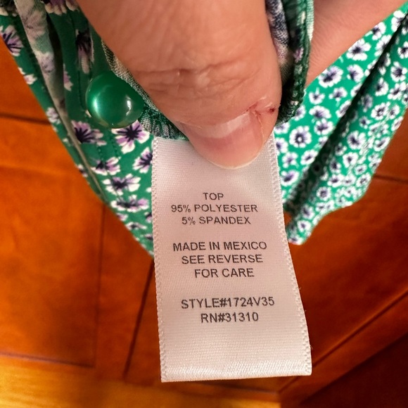 Fortune + Ivy Stitchfix Dayce Halter Knit Tank Green Floral XXL - Picture 6 of 6